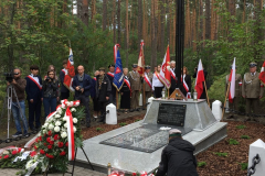 Uroczystości poświęcone 65 żołnierzom Polskiego Państwa Podziemnego, straconych w lesie na Rapach koło Biłgoraja, 01.07.2018