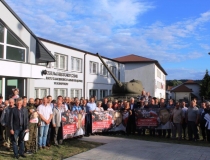 Spotkanie organizacyjne członków i sympatyków ŚZŻAK Okręg Zamość w Muzeum AK w Bondyrzu- poparcie kandydatury A. Dudy na Prezydenta RP, 07.07.2020