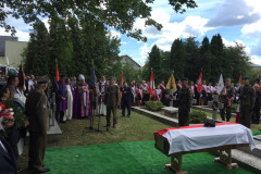 Uroczystości pogrzebowe Leona Taraszkiewicza ps. Jastrząb, Włodawa 16.07.2017