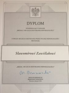 dyplom od premiera morawieckiego